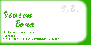 vivien bona business card